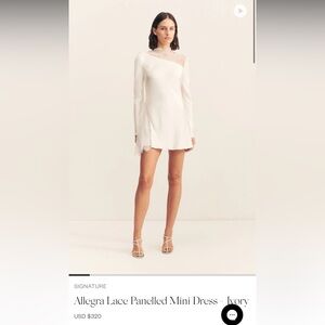 Shona Joy Allegra Lace Mini Dress